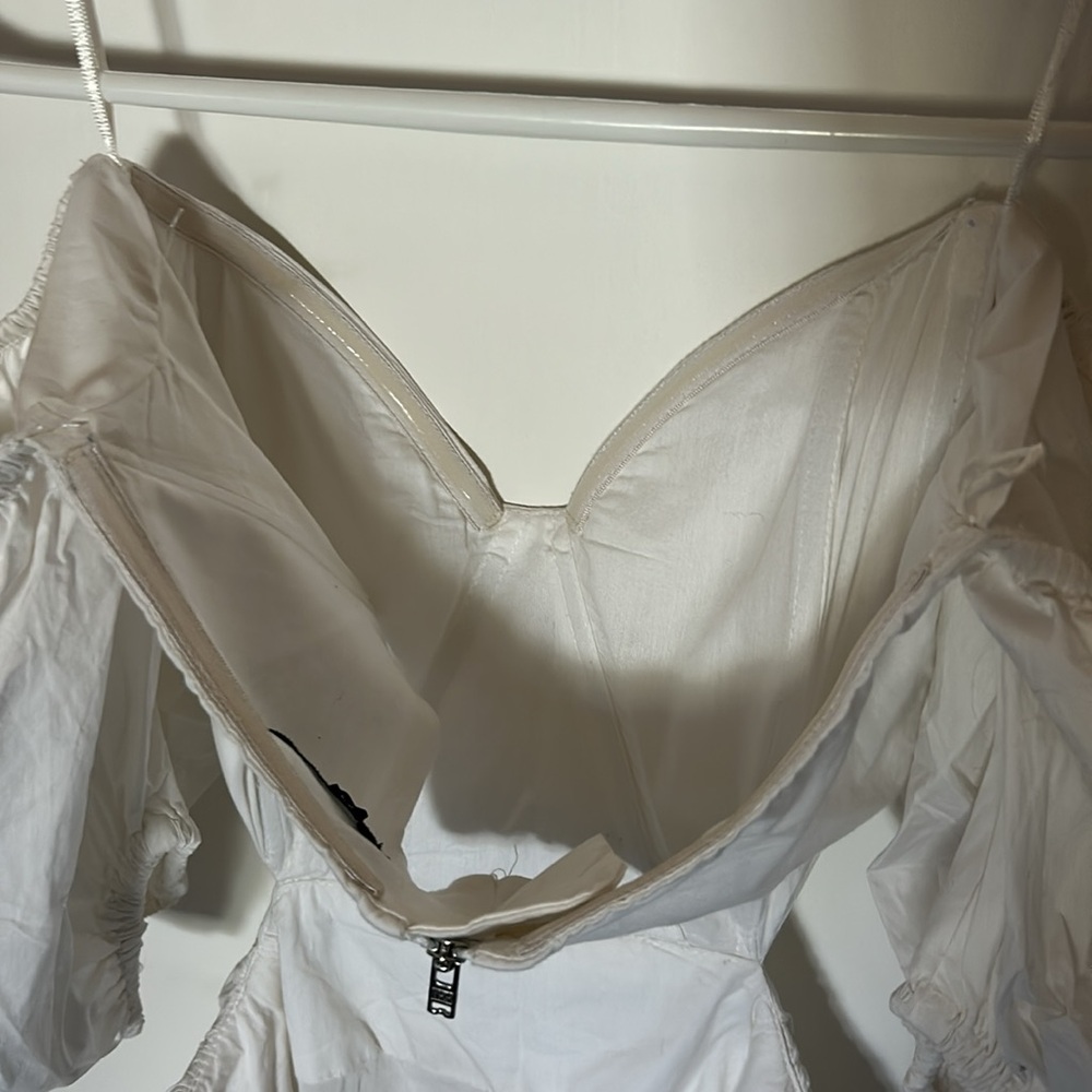 BARDOT MAKAELA MIDI DRESS US 2 XS white - Picture 8 of 14